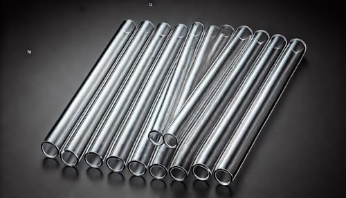 Pack of 10-3 Inch Premium Borosilicate Glass Tubes | 12mm OD, 2.2mm Thick Wall | Clear Heavy-Duty Glass Blowing Pipes | Fire-Polished Smooth Glazed Edges | DIY, Art, Lab, Craft Supplies (3 inches, 10) - style: 3 inches