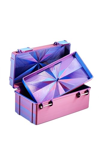Vial Guard Storage Hard Case for 3ml, 5ml, 10ml, 30ml Vials, Secure Holder Multiple Sizes (Metalic, 50x3ml + Tray) - size: 50x3ml + Tray