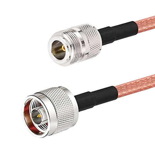 Eightwood N Female to N Male Adapter RG400 Low Loss Coaxial Cable 12in - color: female-male 12 inch