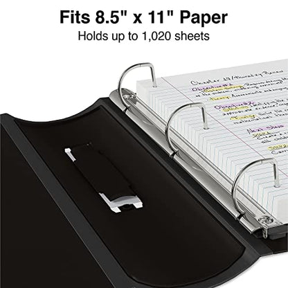 Staples Better 4-Inch D-Ring View Binder, Black, Reinforced Spine - color: Black, size: 4-Inch