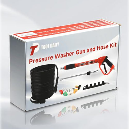 Tool Daily Pressure Washer Gun and Hose Kit, 50 FT Power Washer Hose - size: 50FT