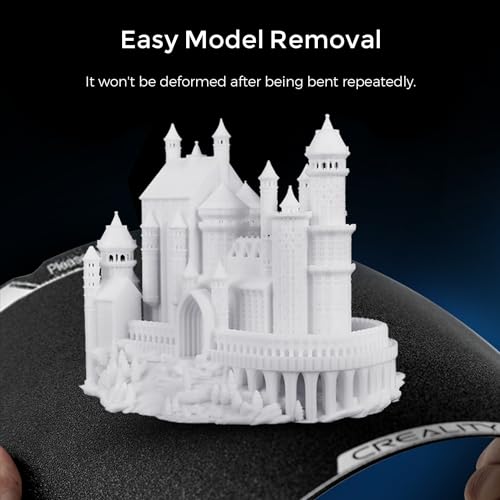 Creality Official K1 Max Build Plate PEI Sheet, 315x310mm Textured Removable Flexible Spring Surface Excellent Heat Resistance Heated for K2 Pro/3 S1 Plus/K1 Max/Ender 3 V3 Plus(Without Magnetic Base) - color: PEI Frosted Black, size: K1 Max/Ender 3 V3 Pl
