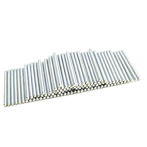 EUDAX 100Pcs STEM Toys Shaft Round Rod Axles for DIY Toy RC Car Boat Helicopter Model Part (2mmx30mm) - style: 2mmx30mm