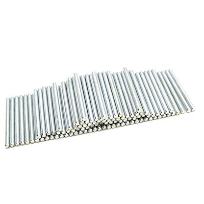 EUDAX 100Pcs STEM Toys Shaft Round Rod Axles for DIY Toy RC Car Boat Helicopter Model Part (2mmx30mm) - style: 2mmx30mm