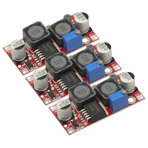 3Pcs Buck Boost Converter DC-DC Adjustable Step Up Down Converter XL6009 Power Supply Module 20W 5-32V to 1.2-35V