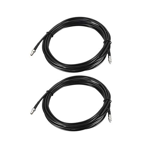 uxcell TS9 Male to TS9 Female RF Coaxial Cable RG174 Jumper Cable 16.4 ft 2pcs - size: 16.4 Feet