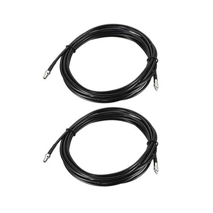 uxcell TS9 Male to TS9 Female RF Coaxial Cable RG174 Jumper Cable 16.4 ft 2pcs - size: 16.4 Feet