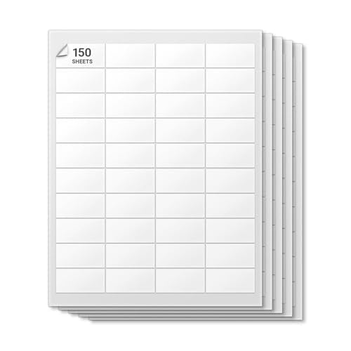 Blank Rectangle Labels, White, 2" x 1" - size: 2" x 1"