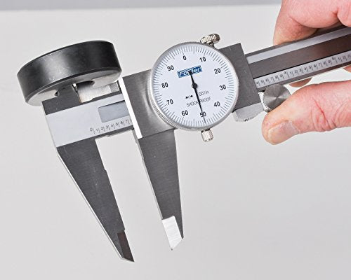 Fowler 52-008-708-0, Premium Dial Caliper With 0-8" Measuring Range,White - color: White, size: 8"
