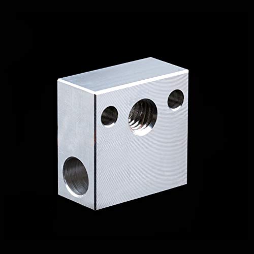 2-Pack CR-10 Heater Block for Creality All Metal Hotend Ender 3s Ender 3 pro Ender 5 Pro CR10 S4 S5 3D Printer (Aluminum)