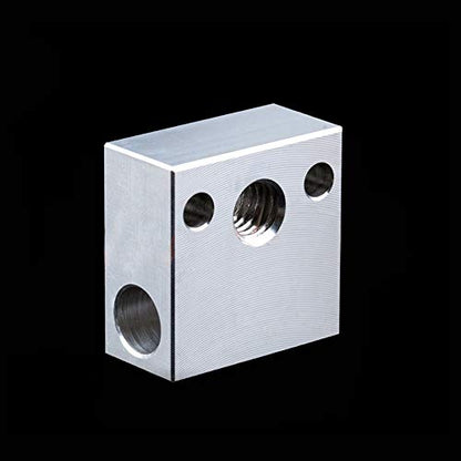 2-Pack CR-10 Heater Block for Creality All Metal Hotend Ender 3s Ender 3 pro Ender 5 Pro CR10 S4 S5 3D Printer (Aluminum)