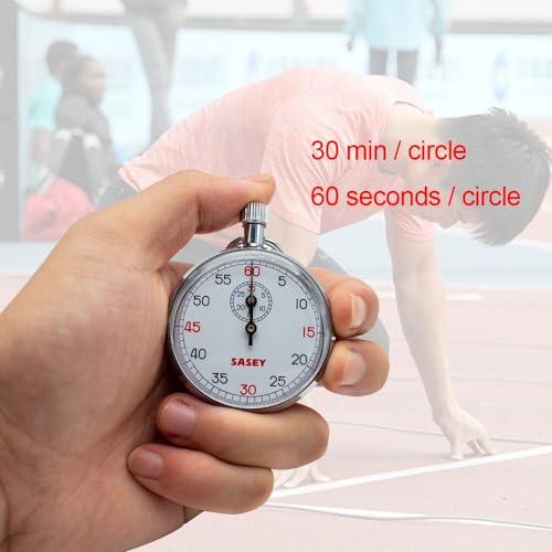 Mechanical Stop Watch Sports Chronograph Running Timer Handheld Stopwatch (SXJ505) - color: Sxj505
