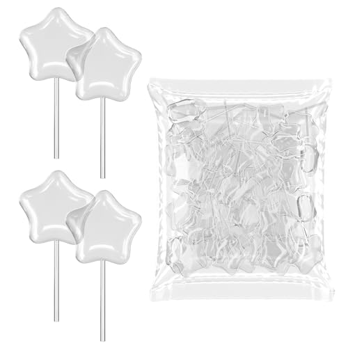 [Star Style] Vabiooth 50Pcs 4mL Cupcakes Disposable Plastic Transfer Pipettes Liquid Dropper for Chocolate or Strawberries Cupcakes, Ice Cream, Mini Cakes, Waffles, Children's Painting - size: 50pcs, style: Star Style