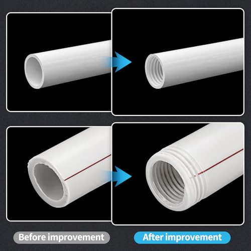 3PCS PVC Pipe Threader Kit for Drill - style: 3