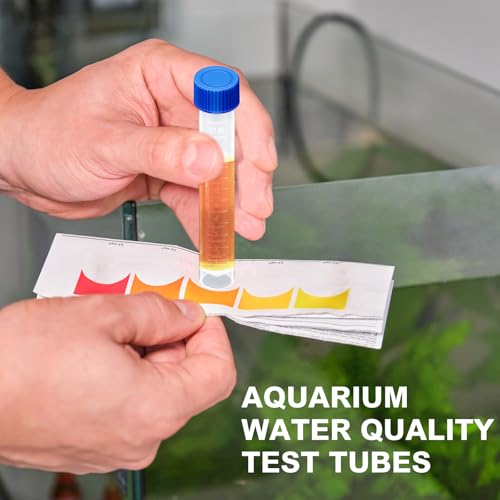 Konohan 12 Pcs 10ml Replacement Test Tubes for Aquarium Test Kits, Blue