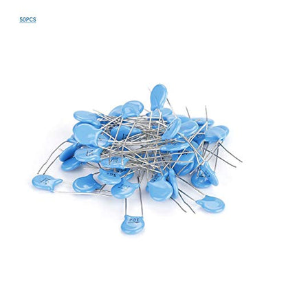 Ceramic Capacitors Set, 50 Pack of Set 0.1uF 100nF High Voltage 1000V Disc 104M Ceramic Capacitors Set