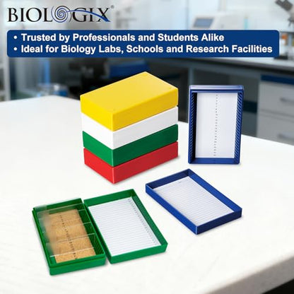 Microscope Slide Box, 25-Place, Cork Lining, Pack of 5 - size: Cork Lining