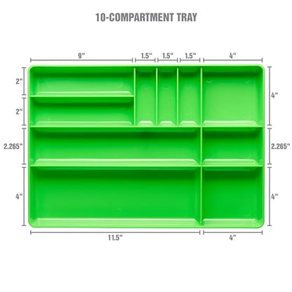 OEMTOOLS 22213 Tool Box Organizer Tray for Small Parts, Stackable Design