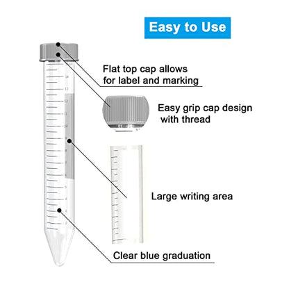 ONiLAB 15mL Conical Centrifuge Tubes, 500 Pcs - style: 15ml-500pcs