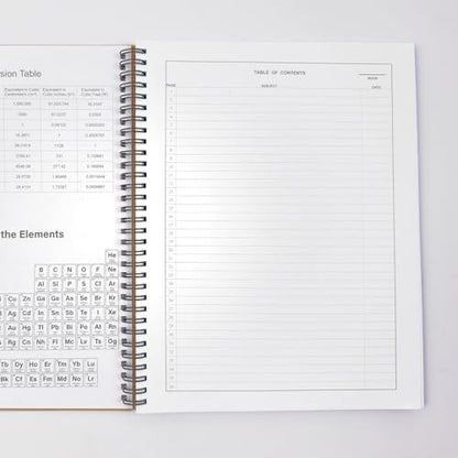 Carbonless Lab Notebook, 8.5x11 Inch 100 Sets Wire-O Bound - size: Carbonless 100 Sets
