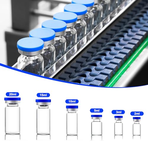 2ml Sealed Sterile Glass Empty Vials for Injection, 10 Pack - size: 2ml
