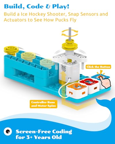 WhalesBot A3 12-in-1 STEM Blocks Coding Robot Kit for Kids, 61-Piece Educational Building Set with Interactive Storytelling, Ideal Toy Gift for Boys & Girls Ages 3-6 - style: WhalesBot A3 Coding Robot