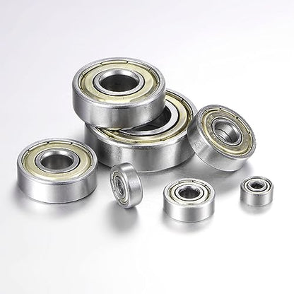 uxcell R188ZZ Deep Groove Ball Bearing, 20pcs 1/4" x 1/2" x 3/16" Chrome Steel Z1 Double Steel Shielded Bearing - size: 1/4" x 1/2" x 3/16"
