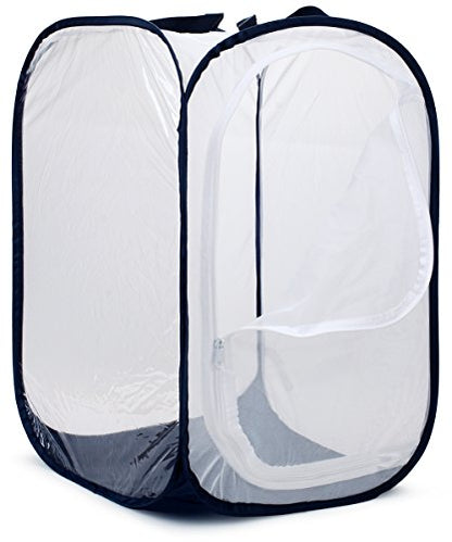 RESTCLOUD 36" Large Monarch Butterfly Habitat Cage Pop-up - color: White with Black
