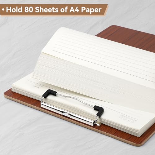 Clip Boards 9x12.6in Wood Made Fit A4 8.5x11 Letter Size, 3mm Thick 3 Pack Sturdy & Bend-resistant Smooth Writing Clipboard for Teacher Businessmen Nurse Versatile Use, Office & School Supplies - color: Amber, size: 9x12.6in - A4