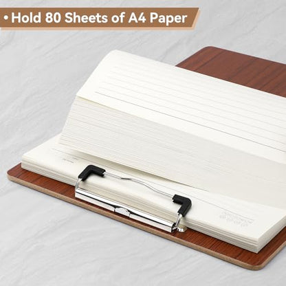 Clip Boards 9x12.6in Wood Made Fit A4 8.5x11 Letter Size, 3mm Thick 3 Pack Sturdy & Bend-resistant Smooth Writing Clipboard for Teacher Businessmen Nurse Versatile Use, Office & School Supplies - color: Amber, size: 9x12.6in - A4