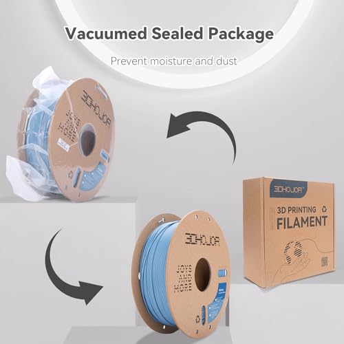 3DHoJor PLA+ 3D Printer Filament Grey Blue,1KG - color: Pla+-1kg Haze Blue