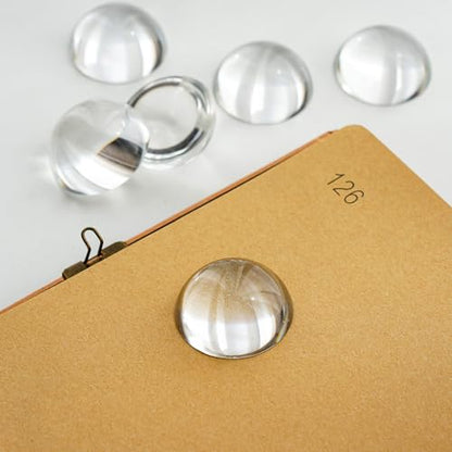 6Pack 1.6inch Crystal Dome Magnifying Paperweight for Outdoor Events - color: 6pcs