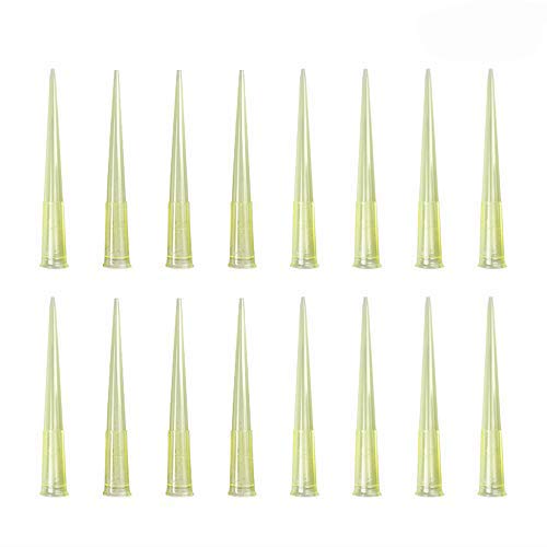 Pipette Tips 200 UL 1000 PCS Clear Yellow Laboratory Universal Plastic Liquid Pipette Pipettor Tips