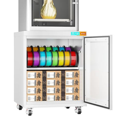 Mobile 3D Printer Stand with Filament Storage & Dehumidifier - color: 3D-LZW