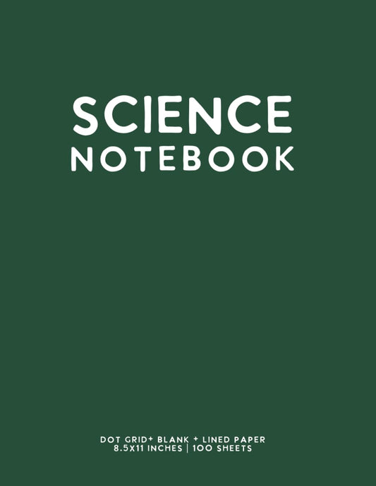 Science Notebook: Dark Green Draw & Write by schoolnest