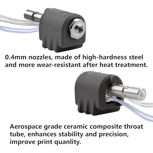 0.4MM Hotend for Anycubic Kobra 3 Max, Integrated Quick Swap Hardened Steel Nozzle High Flow High Speed Hot End Assembled Kit for Kobra 3 Max, Kobra 3 Max Combo 3D Printers - color: 0.4mm Hotend