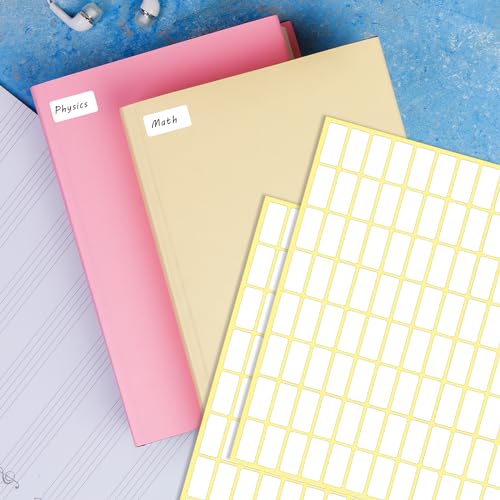 30 Sheets White Labels Stickers for Writing 10 X 20 mm Small Price Tags Blank Storage Container Stickers for Jars File Folders School Office Kitchen (3360 Labels) - color: 3360pcs 20x10 Mm