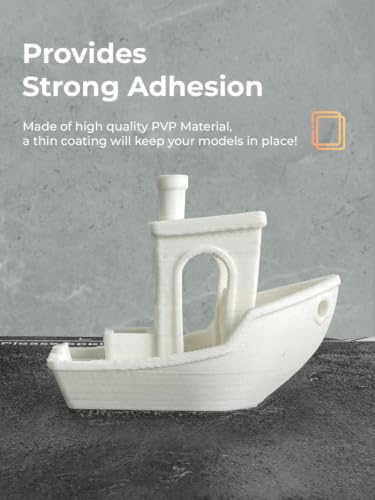 Creality 3D Printer Glue Sticks for Hot Bed, PVP Solid Adhesive Anti-Warping for PLA/ABS/PETG/PC/PA/TPU – Water Washable, No Residue, Strong Bed Adhesion, 4 Pack - style: Glue Stick