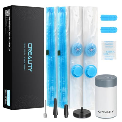 Creality 3D Printer Filament Storage, 8 Vacuum Bags with Electric Pump 40 x 40 CM Large Reusable Transparent Sealed Bags with Electric Pump, Dust Proof Humidity Resistant Keeping Filament Dry - color: 8 Vacuum Bags With Electric Pump