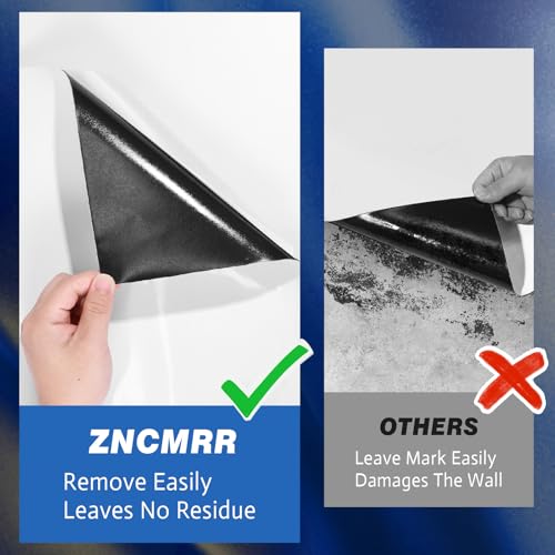 ZNCMRR 47"x35.5" Whiteboard Sticker for Wall White Board Dry Erase Paper - size: 47"W x 35.5"H