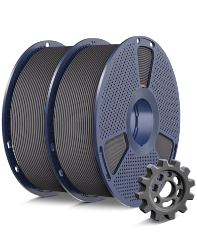 SUNLU High Speed PETG Filament 1.75mm, Grey, 2kg Total, 2 Pack - color: 2kg Grey+grey, size: 2KG