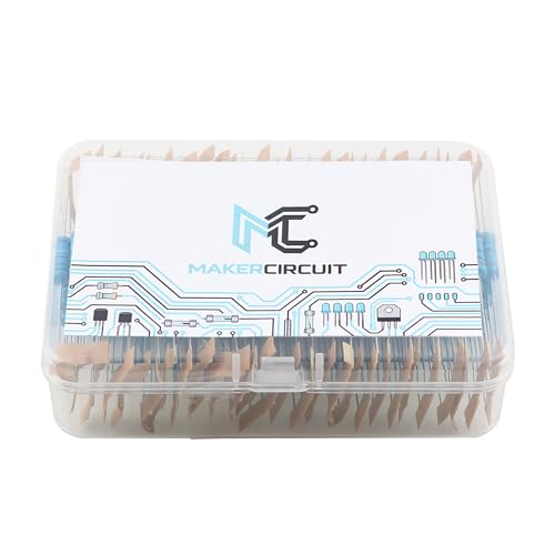 140Pcs 28 Values Metal Film Resistor Kit 0.1 Ohm - 1M Ohm with 1% 2W Resistors Assortment