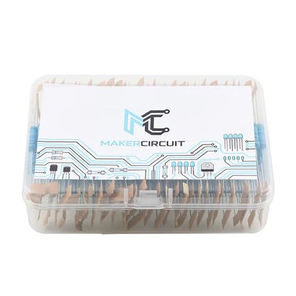 140Pcs 28 Values Metal Film Resistor Kit 0.1 Ohm - 1M Ohm with 1% 2W Resistors Assortment