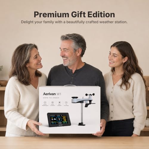 W1 Wireless Home Weather Station with Hardcover Logbook (No WiFi)