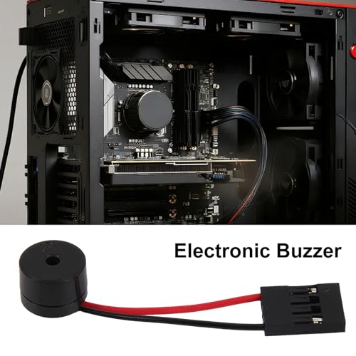 10Pcs Mini Plug Speaker Active Buzzer 3V 5V 12V Long Continous Beep Tone for PC Interanal BIOS Computer Motherboard Onboard Case Buzzer Board Beep Alarm - color: 10pcs 3V 5V 12V