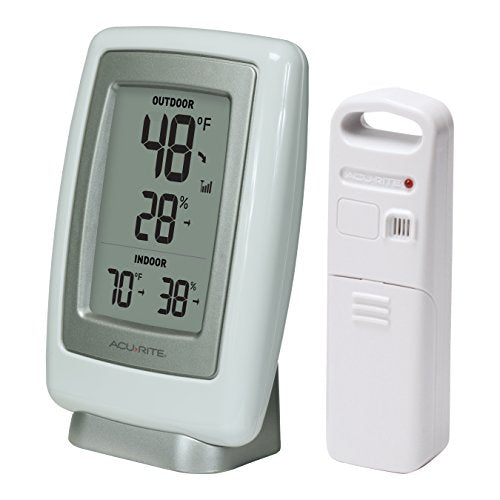 AcuRite (00611) Indoor/Outdoor Wireless Thermometer with Hygrometer - size: 1 x 3.5 x 5.5 inches