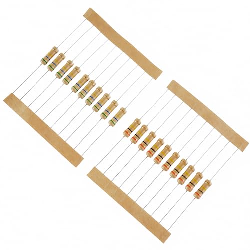 120 Values 1200 Pieces Resistor Kit 1 Ohm-1M Ohm 1W 5% - style: 1W 5% 1200 PCS
