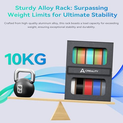 Creality 3D Printer Filament Storage, 10kg Capacity Storage Box, 3D Filament Dryer with Magnetic Closure, Moisture-Proof & Damp-Proof, Large Capacity Rack & Resin Sealed Dust Cover, Easy Access - color: 10kg Capacity Storage Box