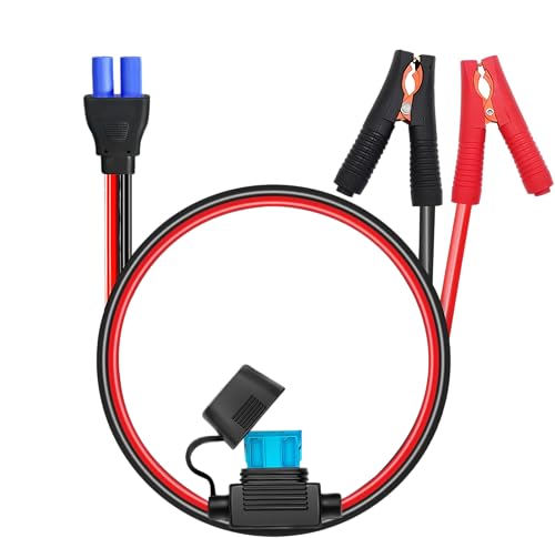 10AWG EC5 Jump Starter Cable with Battery Clamps - size: Alligator Clip to EC5