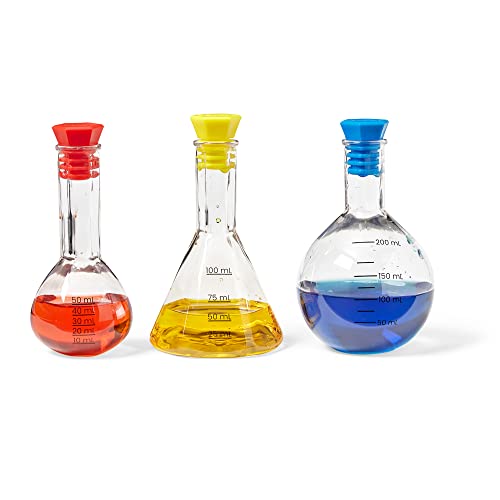 hand2mind Starter Science Measuring Flask Set, 8 Pieces, Ages 3+
